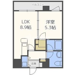 フローライト南森町の物件間取画像